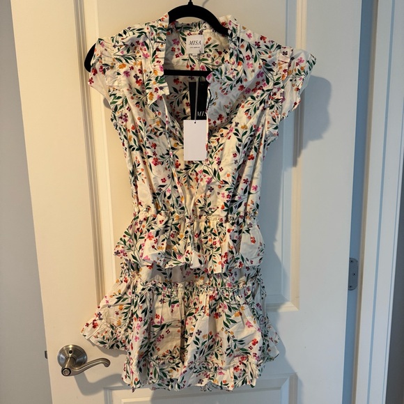 NWT MISA Los Angeles Iliana Dress in Spring Ditsy | XXS - Picture 3 of 9